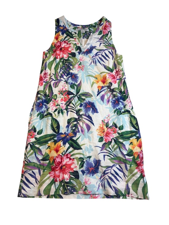 Tommy Bahama Dresses & Skirts - Tommy Bahama Disney Jungle Jubilee Linen Tropical Shift Dress XS Hidden Mickey